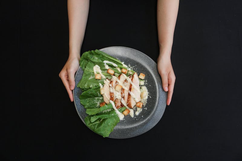 pizza luce house Caesar salad